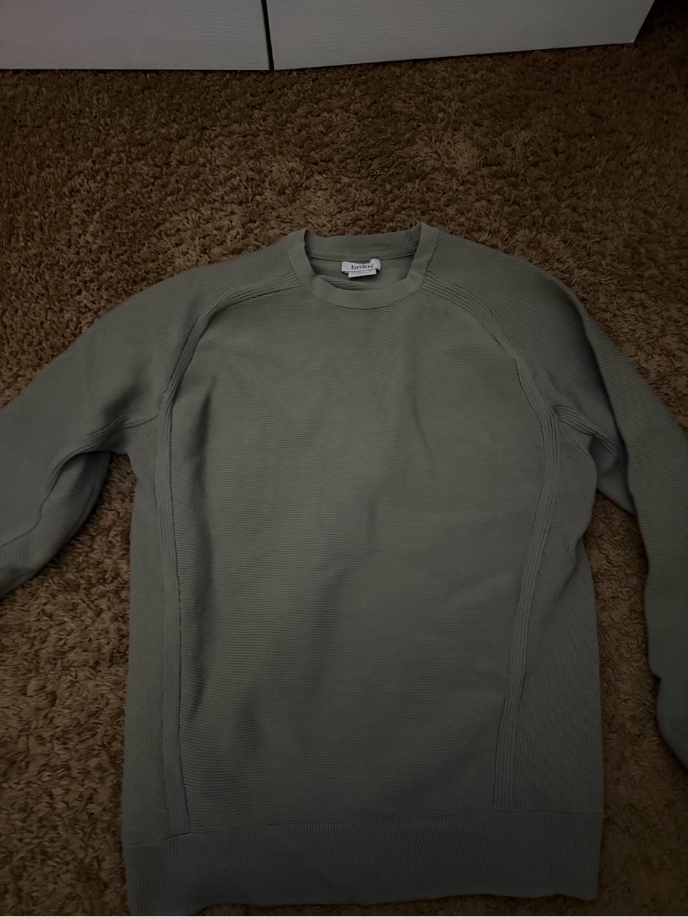Brady Bran Sweater in Olive Green